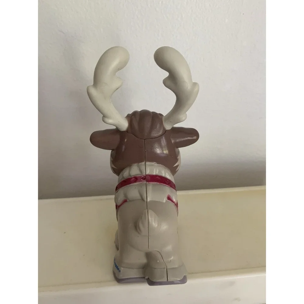 Fisher Price Little People Disney Frozen SVEN Reindeer Figure Tan & Purple